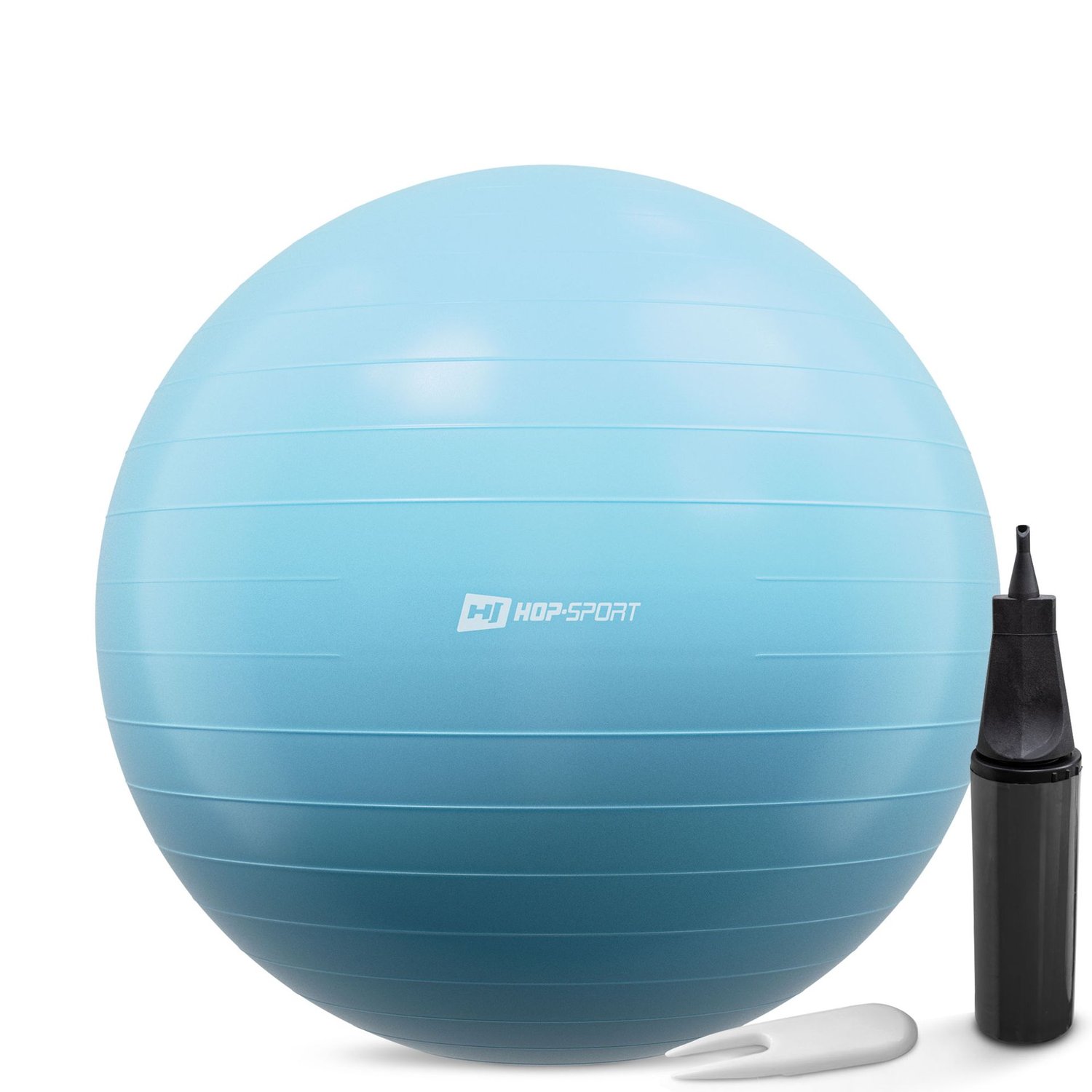 Gymnastický míč s pumpou 65 cm modrý