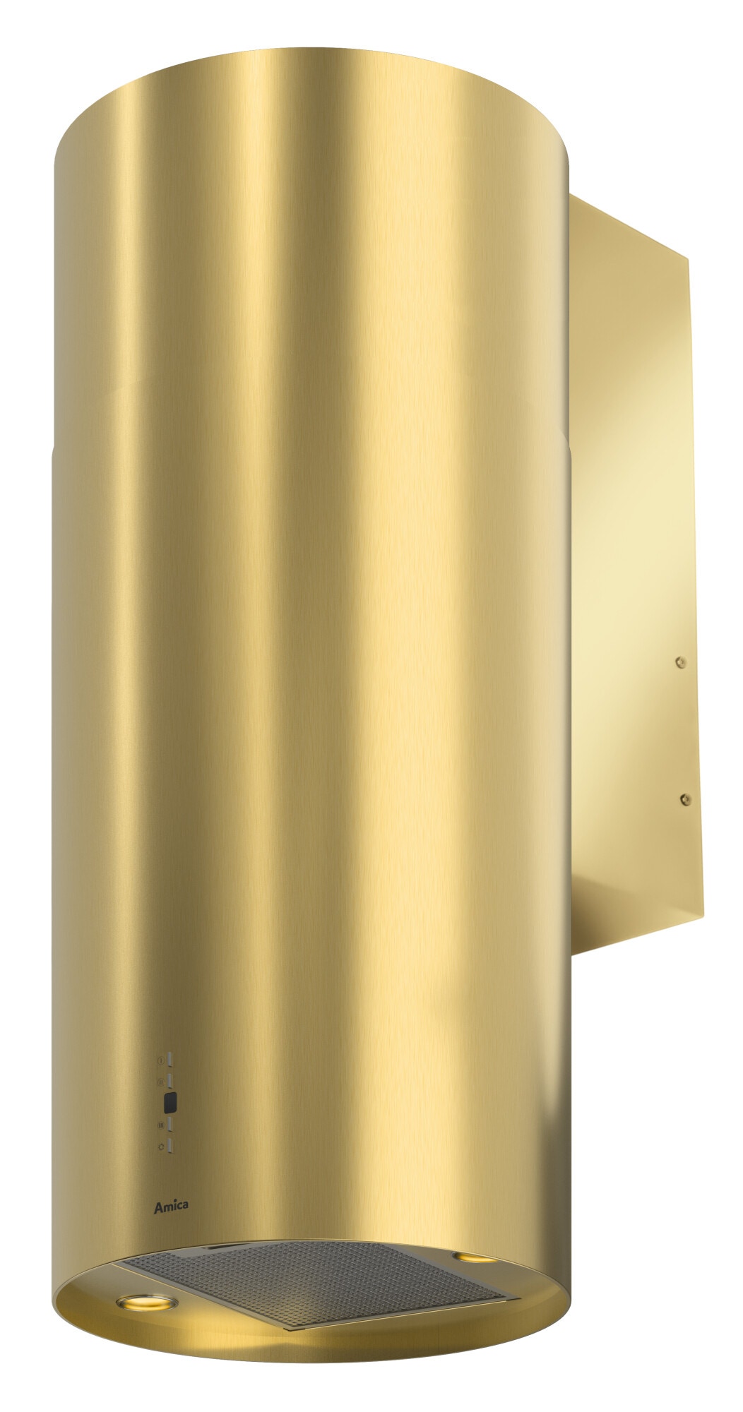 Okap kominowy Amica OKS4341OZ Stal malowana, Złoty 40 cm Rodzaj sterowania: SoftTouch Tryb pracy: Wyciąg/Pochłaniacz