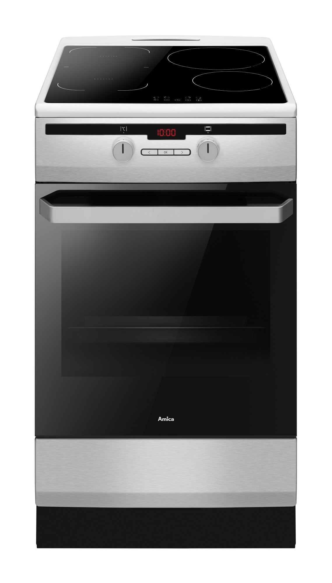 Kuchnia indukcyjna Amica 58IES3.336HTaDp(Xx) PIZZA 50 cm Srebrny