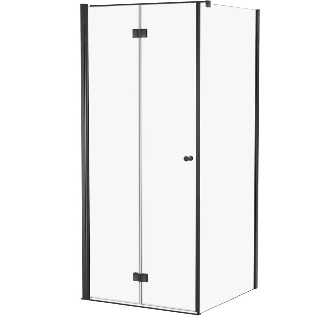 NEW TRENDY Kabina prysznicowa prostokątna SUPERIA BLACK 1D 90x80x195