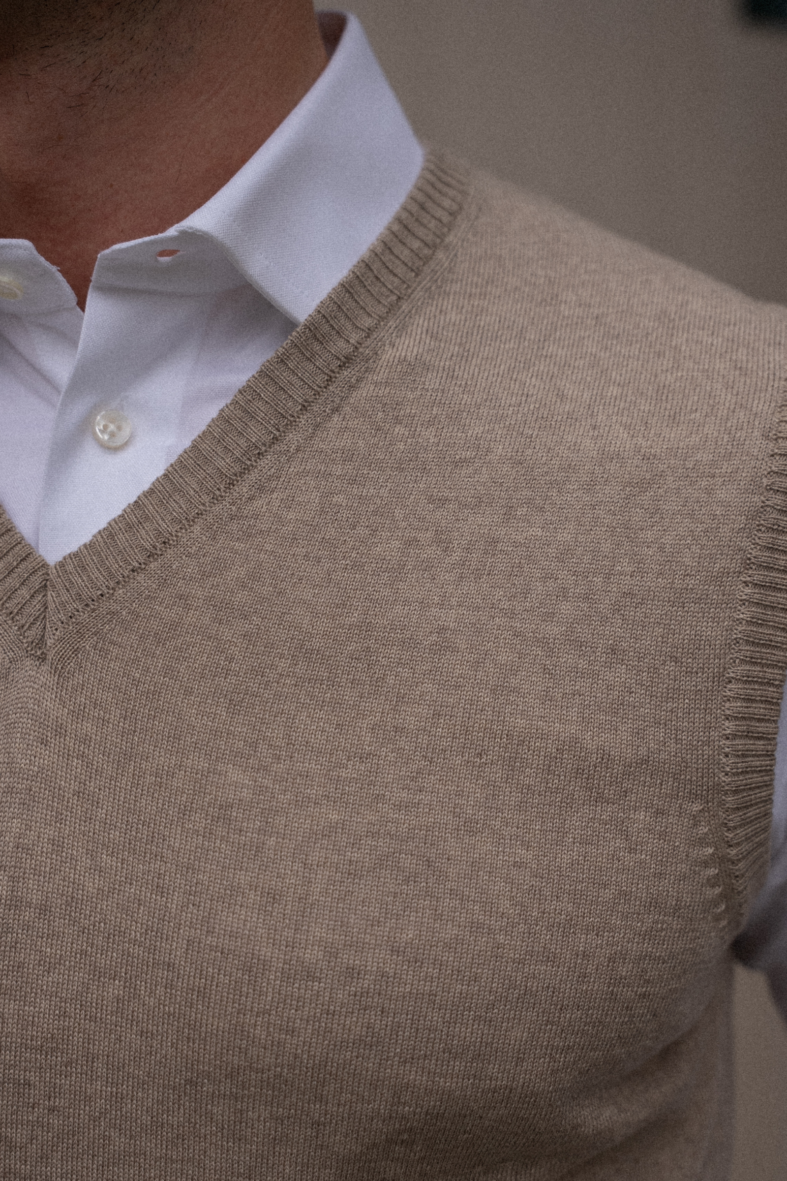 Kamizelka Cashwool Zegna Baruffa, beżowa
