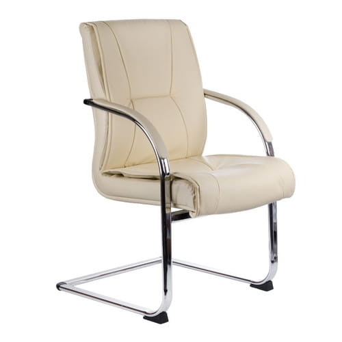 Bs fotel konferencyjny corpocomfort bx-3345 kremowy