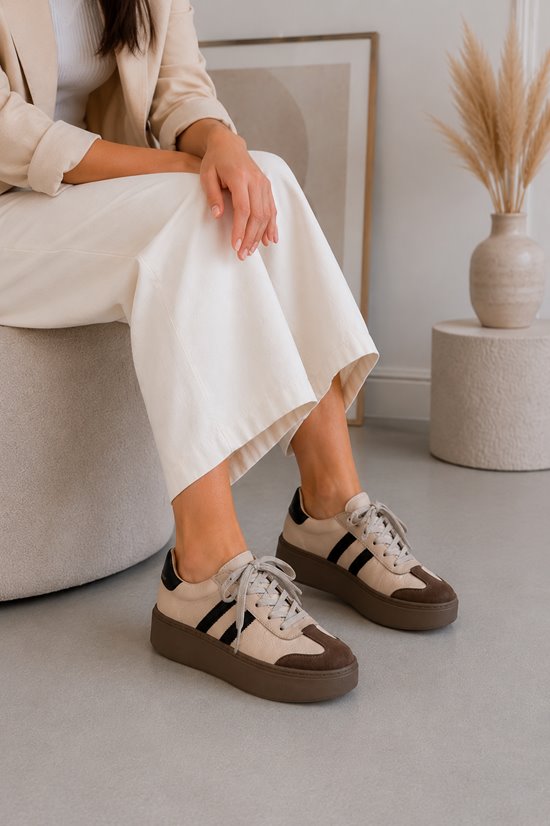Sneakers SN41 - 14 Beż / Brąz / Fango