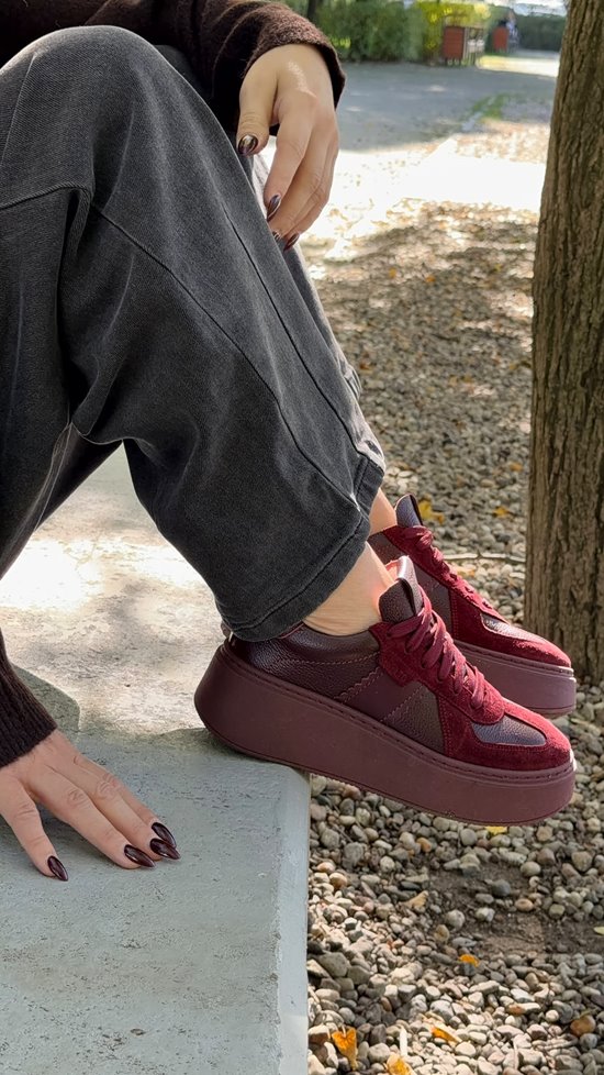 Sneakers SN41 - 19 Bordowy