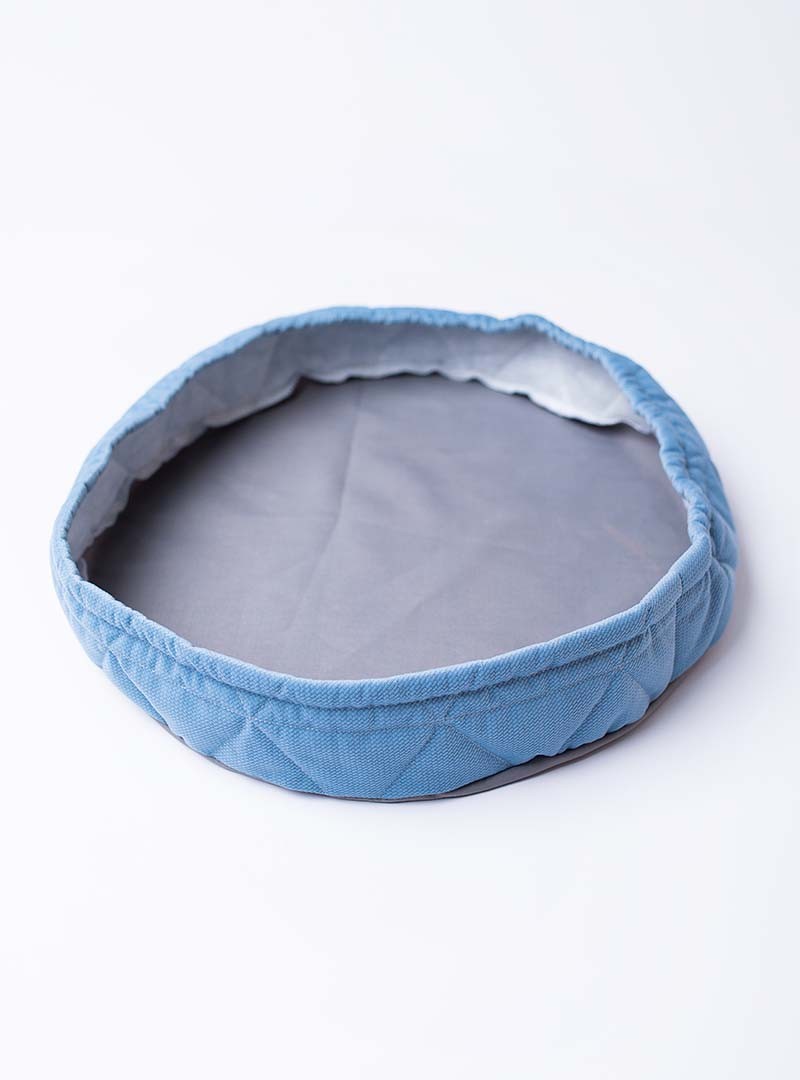 Osłonka na kosz na zabawki Teddy Triangles Jeans