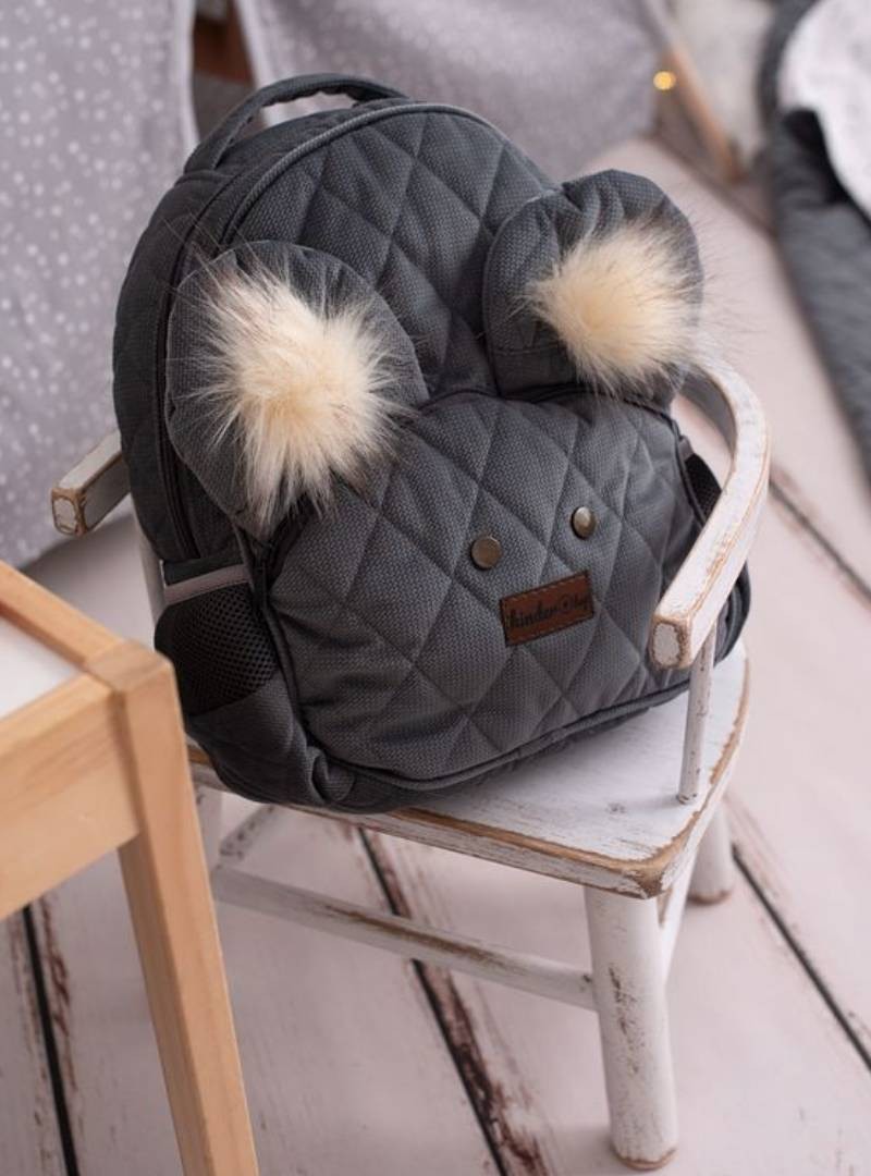 Plecak dziecięcy Kinder Hop Travel Bear Graphite Diamonds
