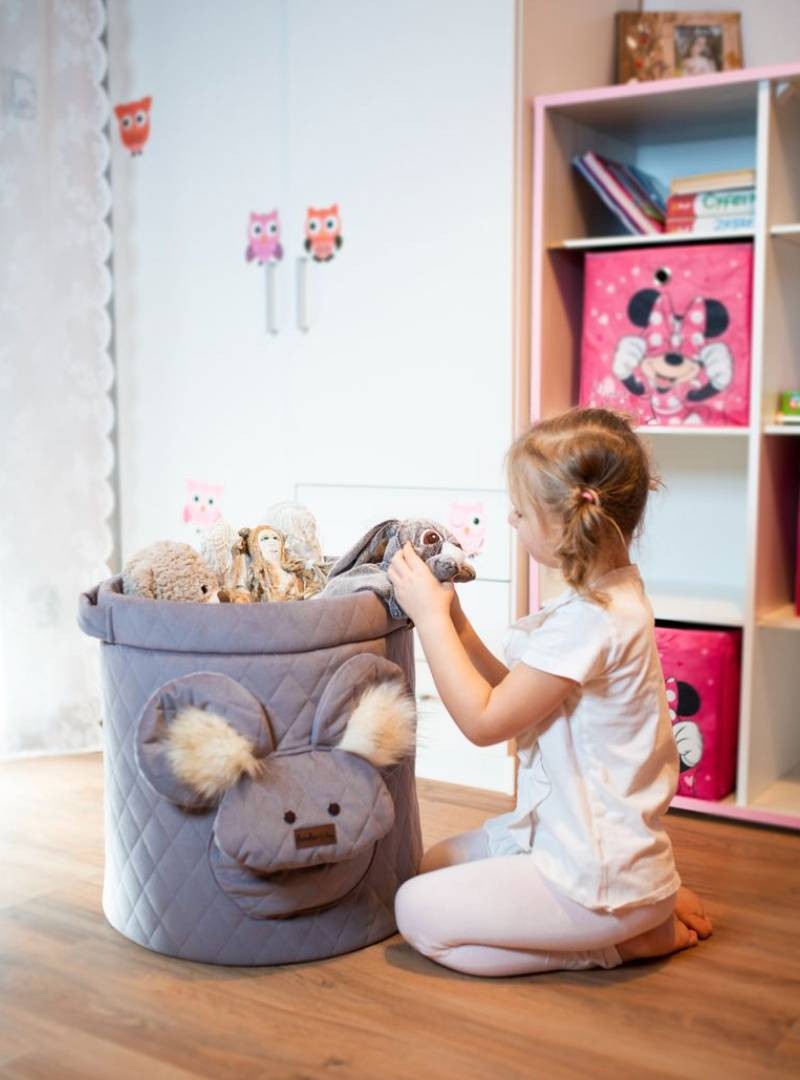 Kosz na zabawki Teddy Diamond Brownie Bez dodatkowej osłonki