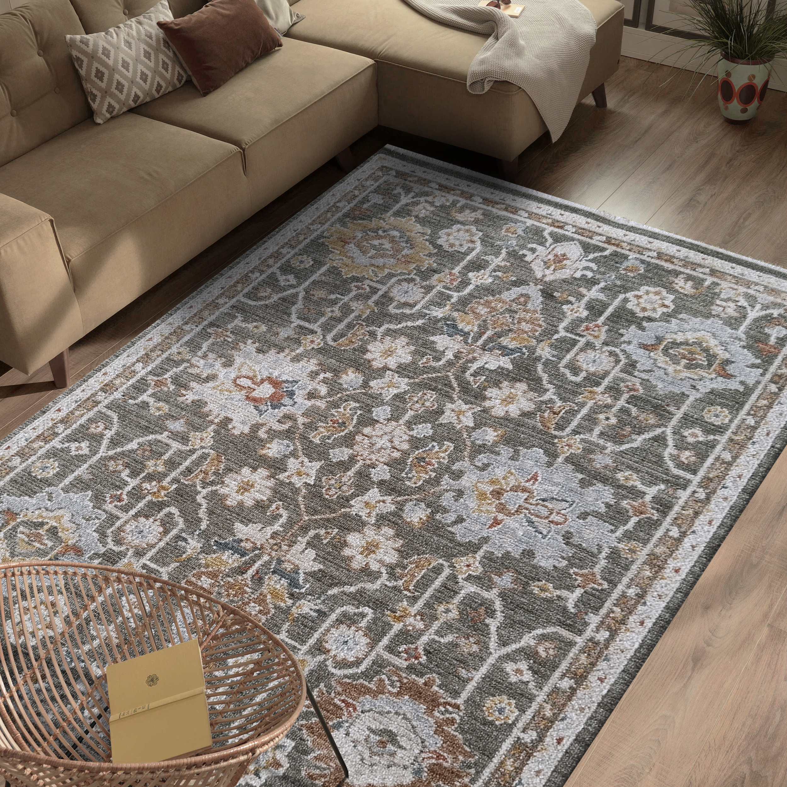 Dywan - 200 x 290 cm - Wielokolorowy - Klasyczny - Dywanopol