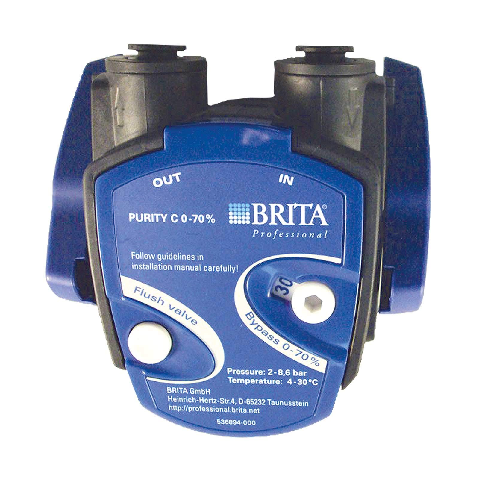 Brita głowica uniwersalna Purity z uchwytem, by-pass 0-70%, przyłącze John Guest 8mm. Oryginalna głowica Brita.