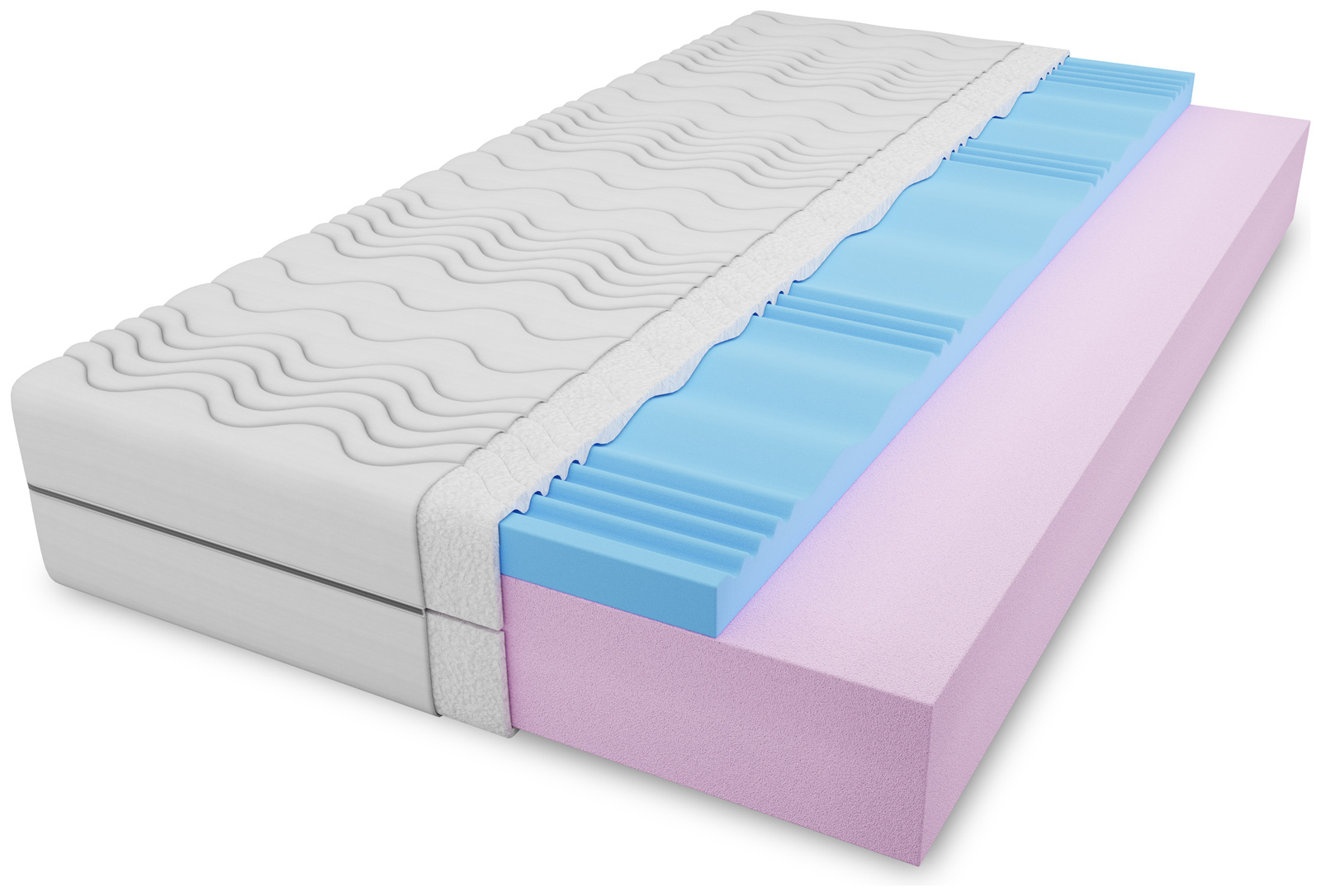 Hipoalergiczny materac piankowy 90x200 cm COMFORT