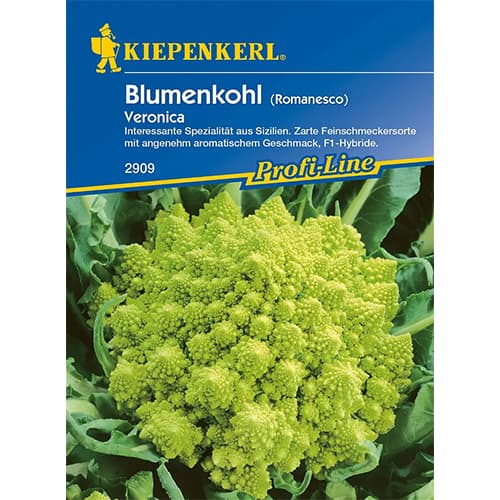 1 szt, Kapusta kalafior Romanesco Veronica F1 - Nasiona: Ilość w opakowaniu: 30 szt.