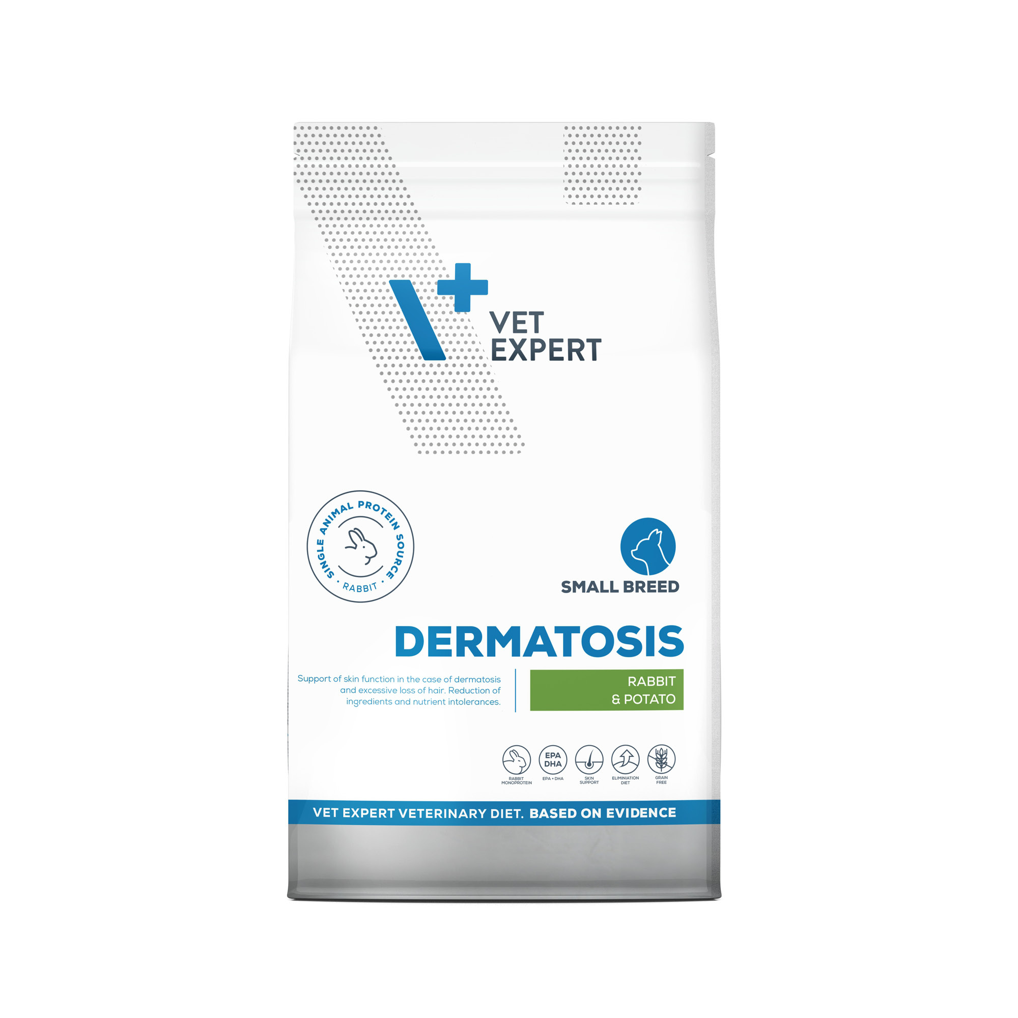 Dermatosis Small Breed | VET EXPERT | 8 kg | Rabbit & Potato | Sucha karma weterynaryjna dla psów małych ras