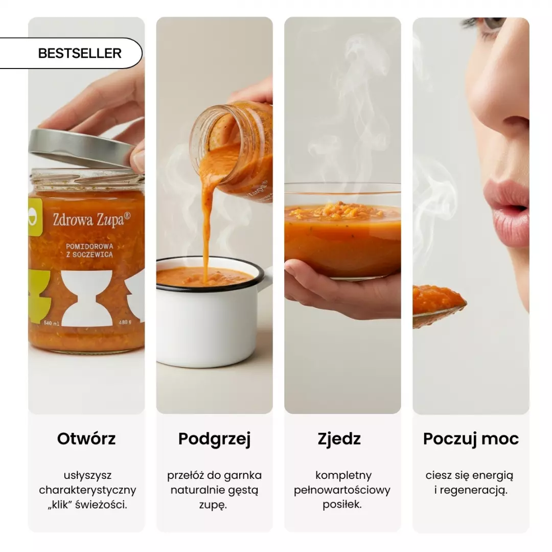 Pomidorowa z soczewicą (vegan)