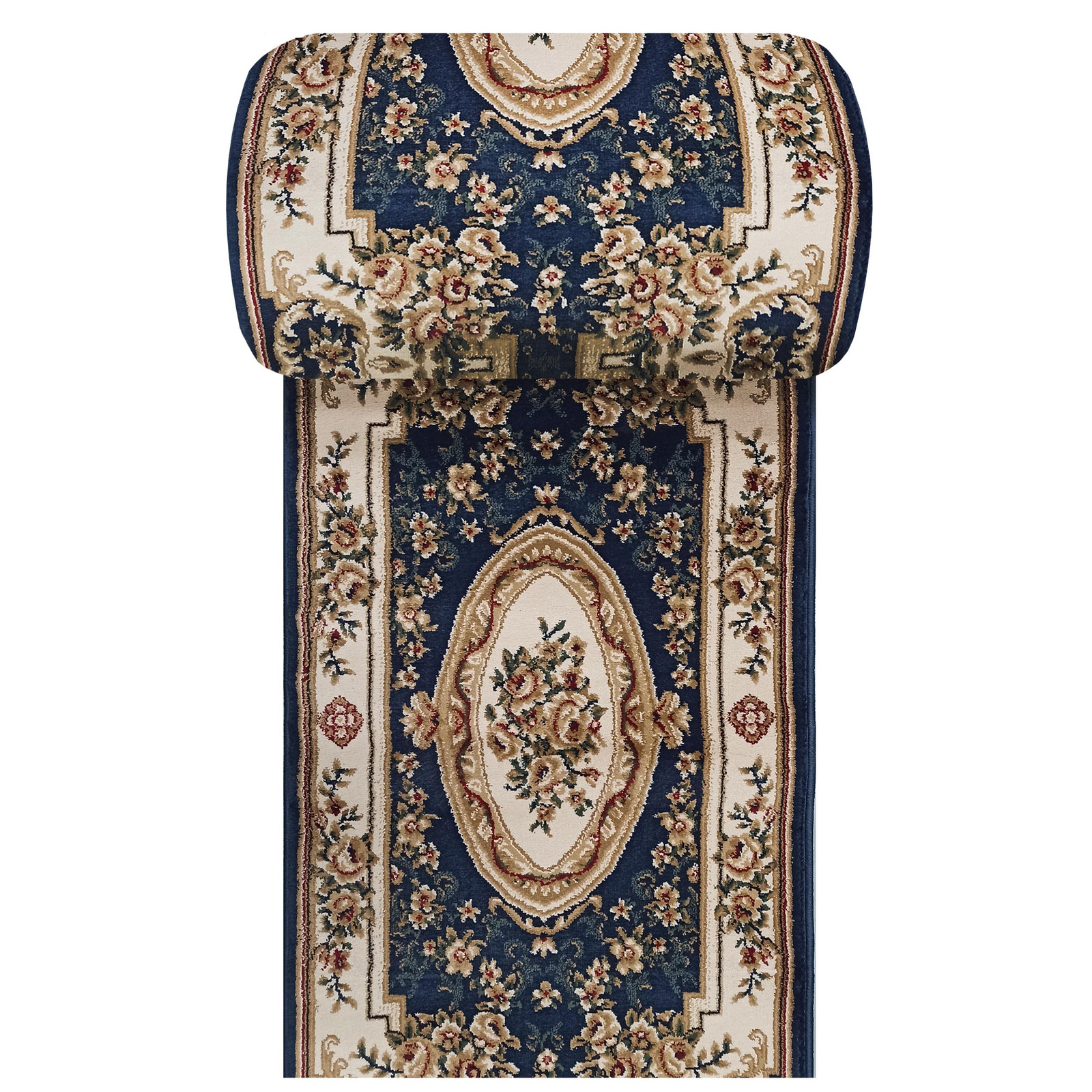 Chodnik Kashmir New 04 - granatowy - szerokość od 60 cm do 120 cm
