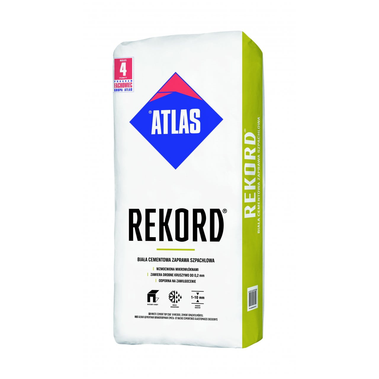 ATLAS REKORD ZAPRAWA MINERALNA SZPACHLOWA 25KG