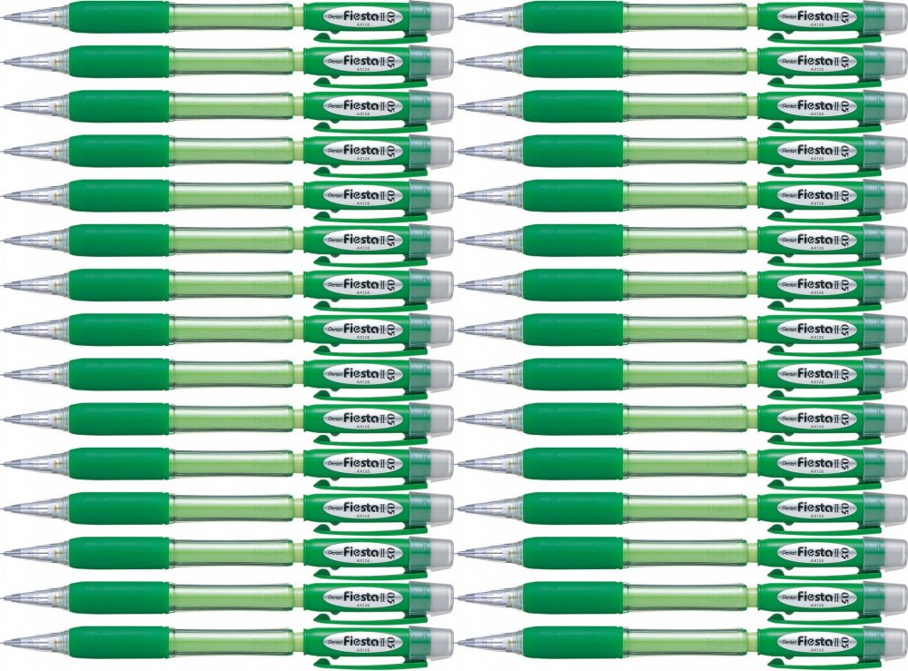 Ołówek automatyczny Pentel Fiesta AX125 0,5 mm z gumką, zielony