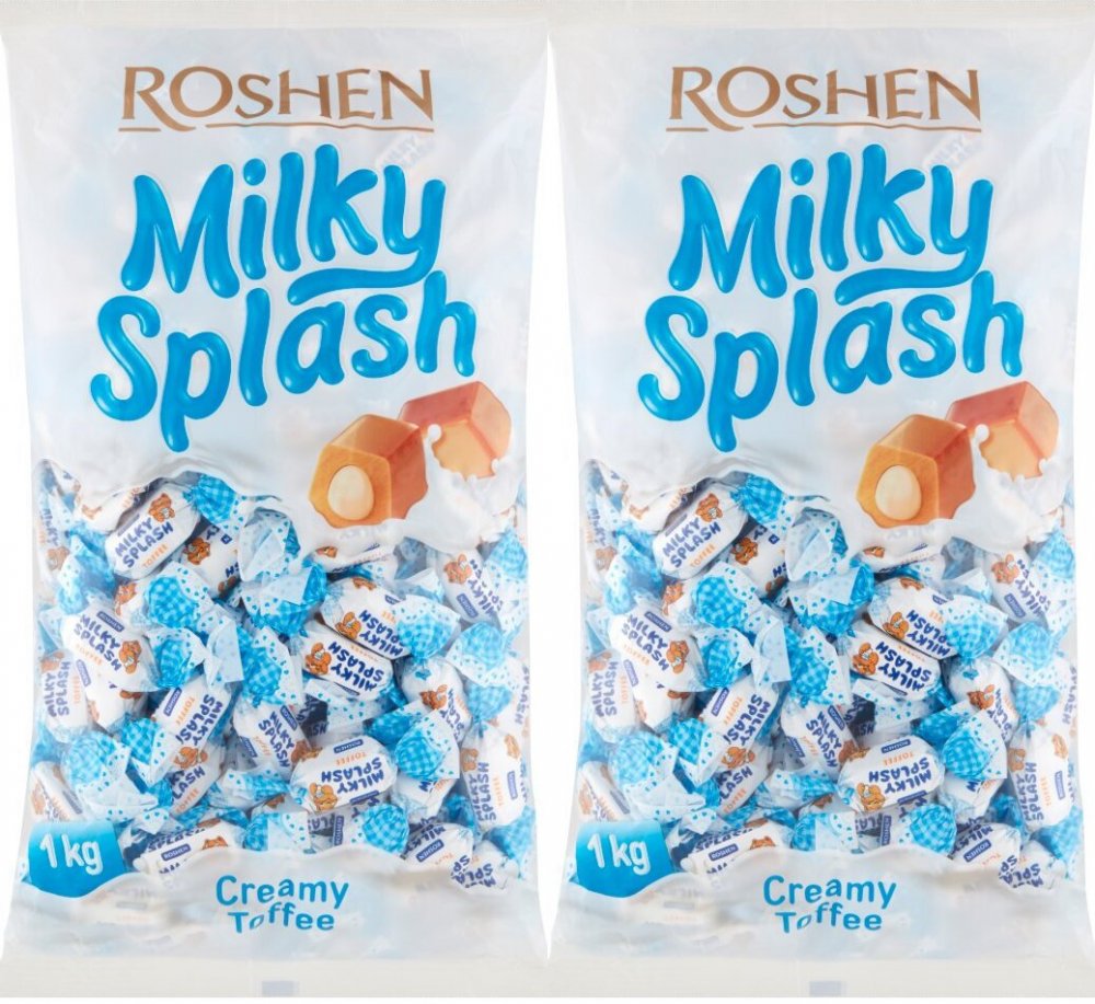 Roshen Milky Splash toffi z nadzieniem mlecznym, 1 kg