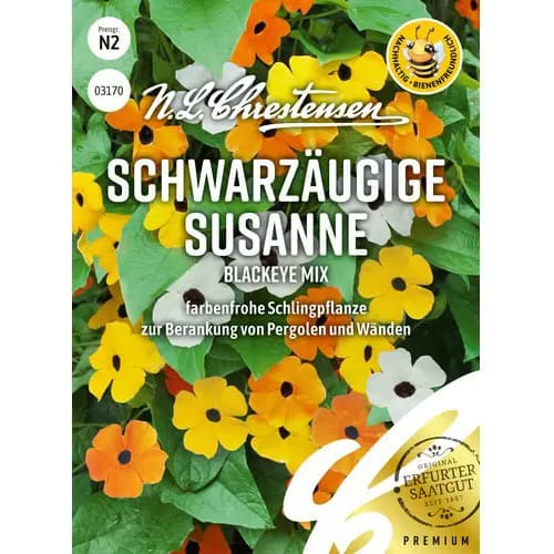 1 szt, Feketeszem Susanne Blackeye, színkeverék - Magok: Mod de ambalare: 1 db