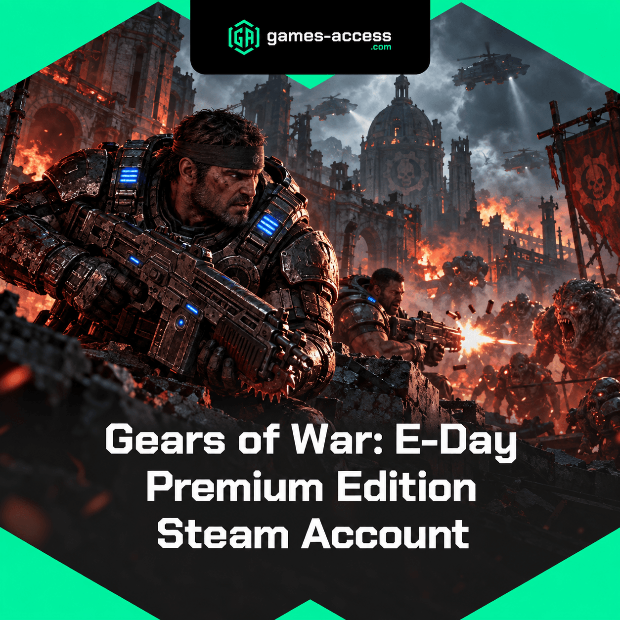 Gears of War E-Day PC Steam Account – Offline Access