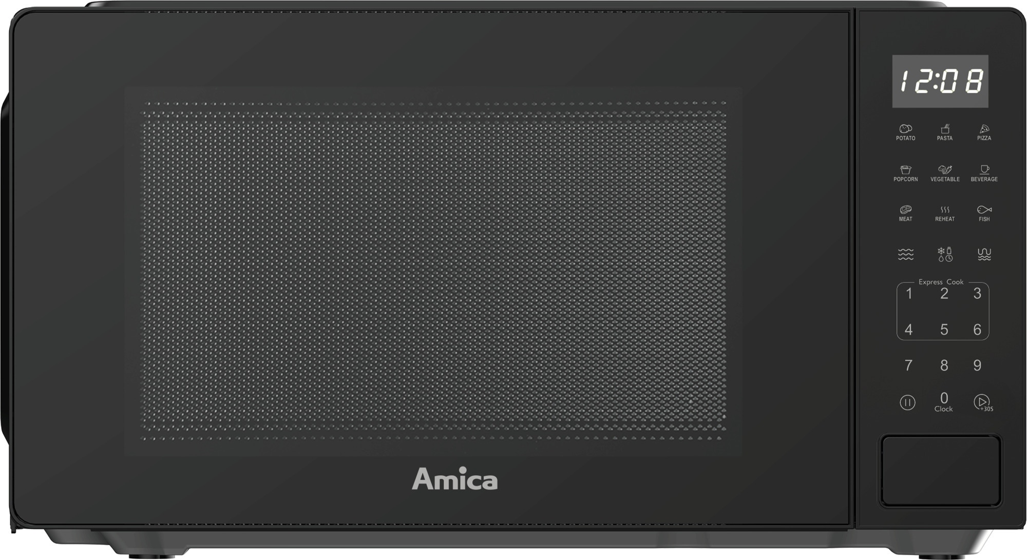 Kuchenka mikrofalowa Amica MMW20E3GB Czarny 1100 W Sterowanie: Elektroniczne