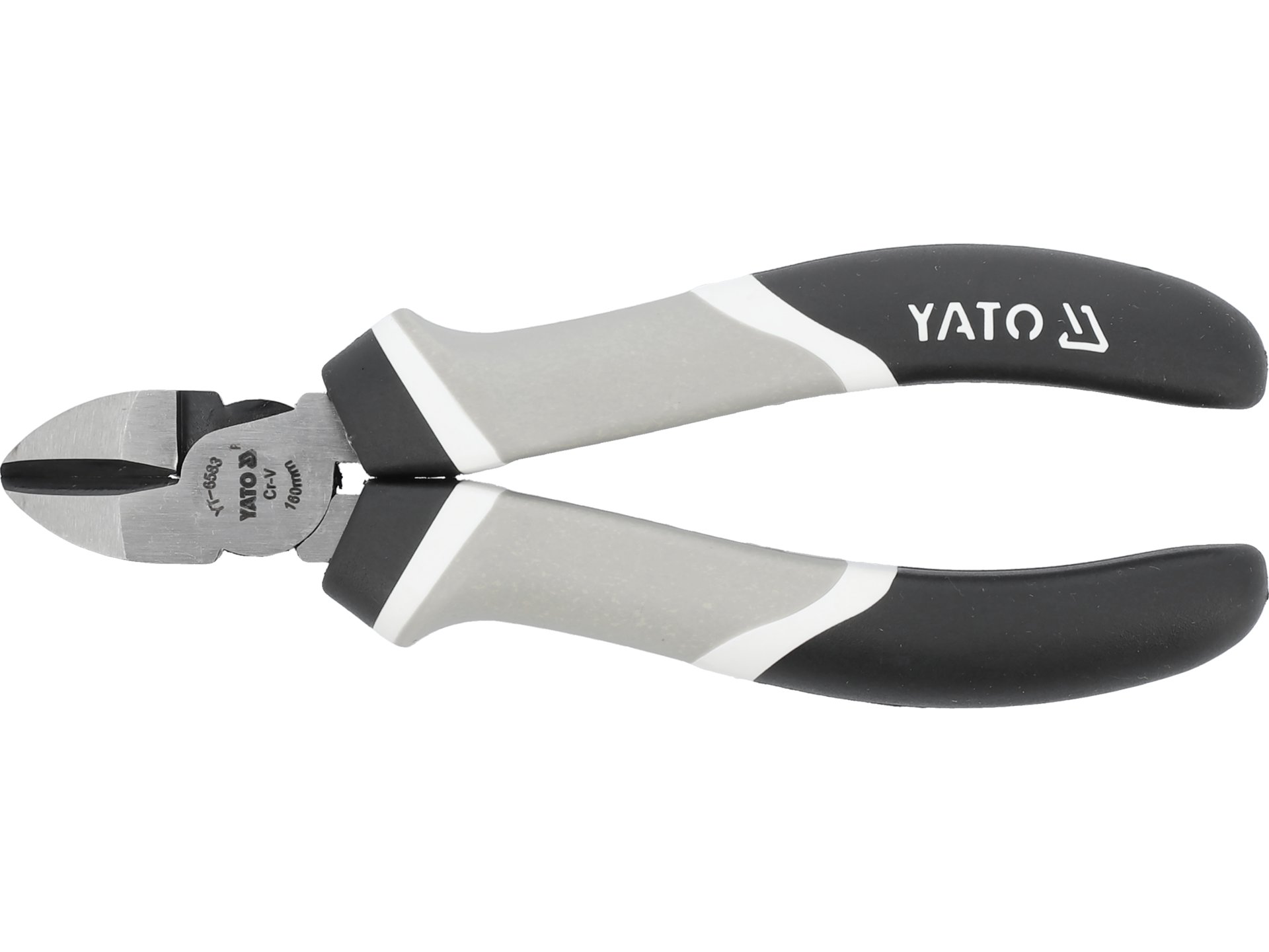 Szczypce tnące boczne YATO 160mm do drutu przewodów hartowane szczęki YT-6583