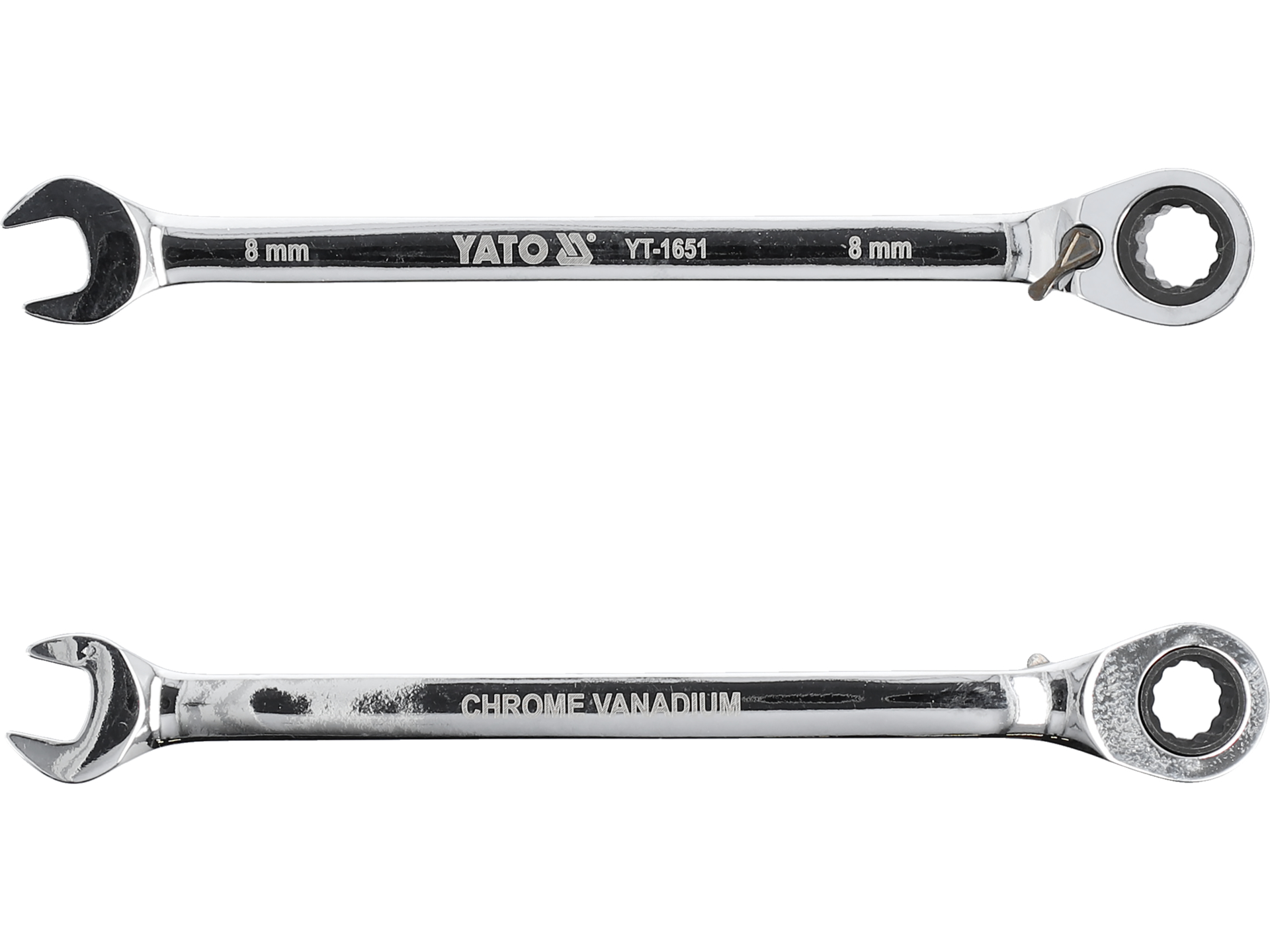 Klucz płasko oczkowy z grzechotką YATO 8mm 72 zęby CrV YT-1651