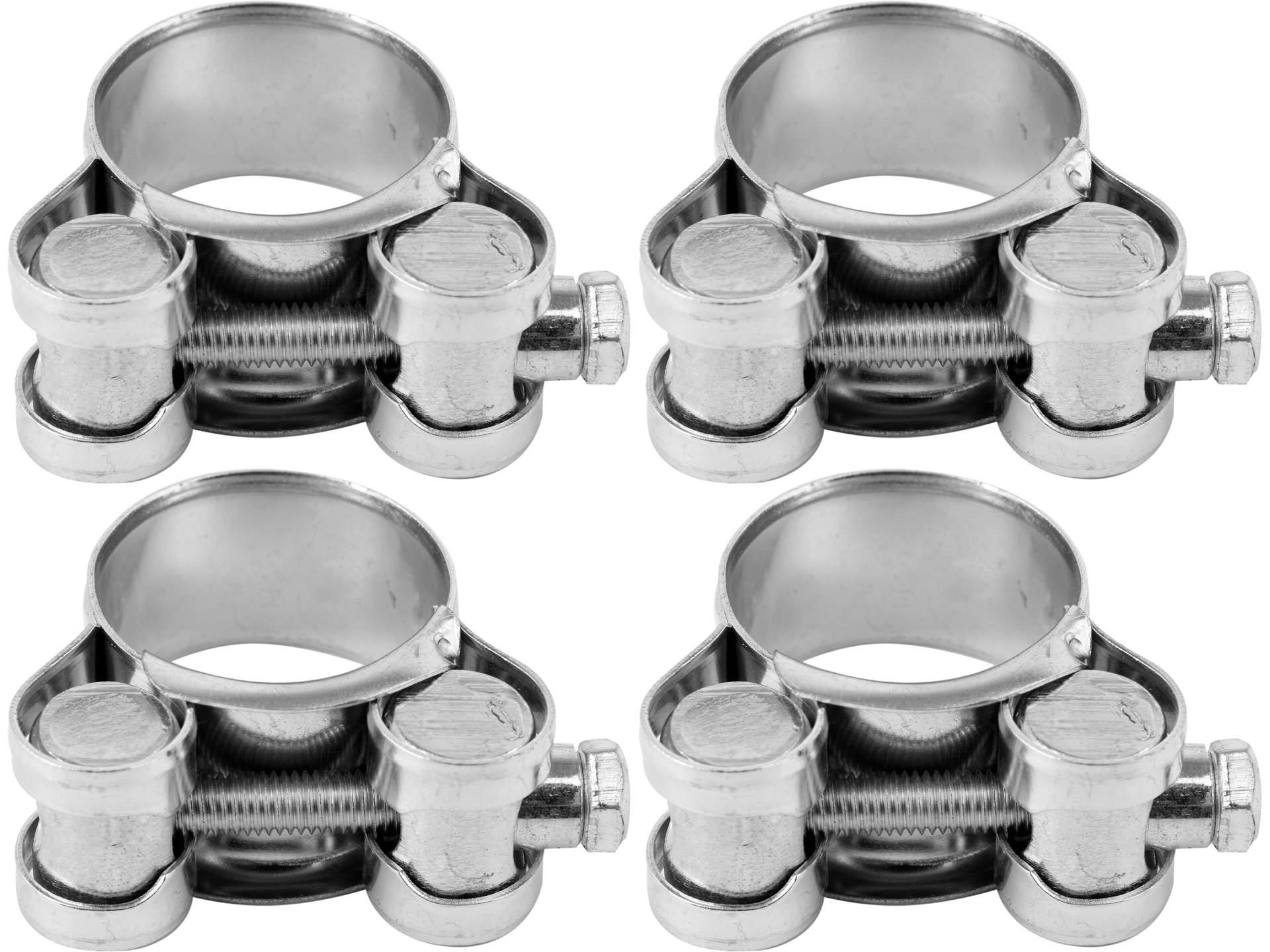 Opaska ślimakowa VOREL obejma śrubowa 21-23mm 18mm 4 szt. ocynk gbs w1 73788