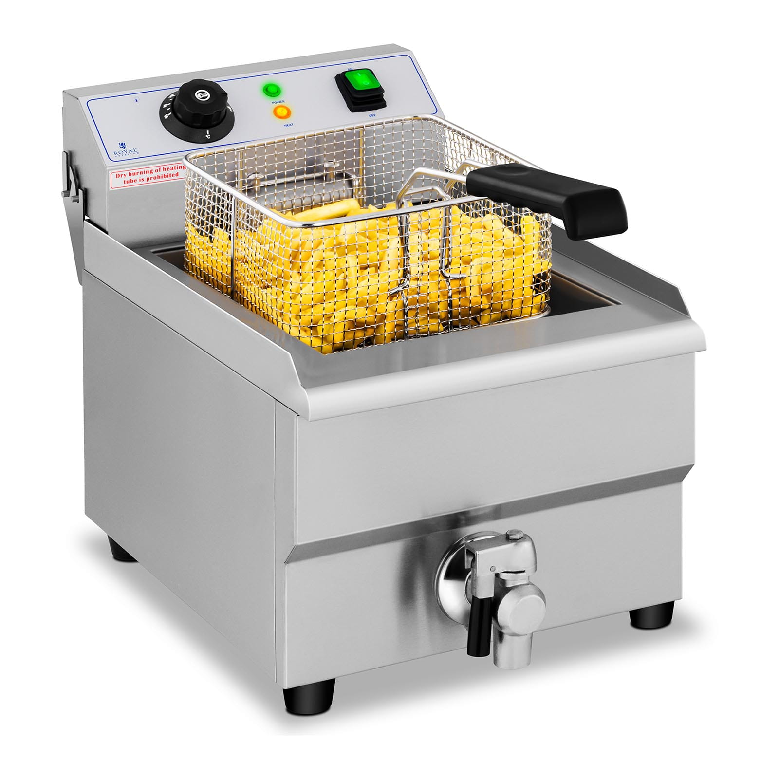 Frytownica gastronomiczna z kranikiem 16L 3,5kW