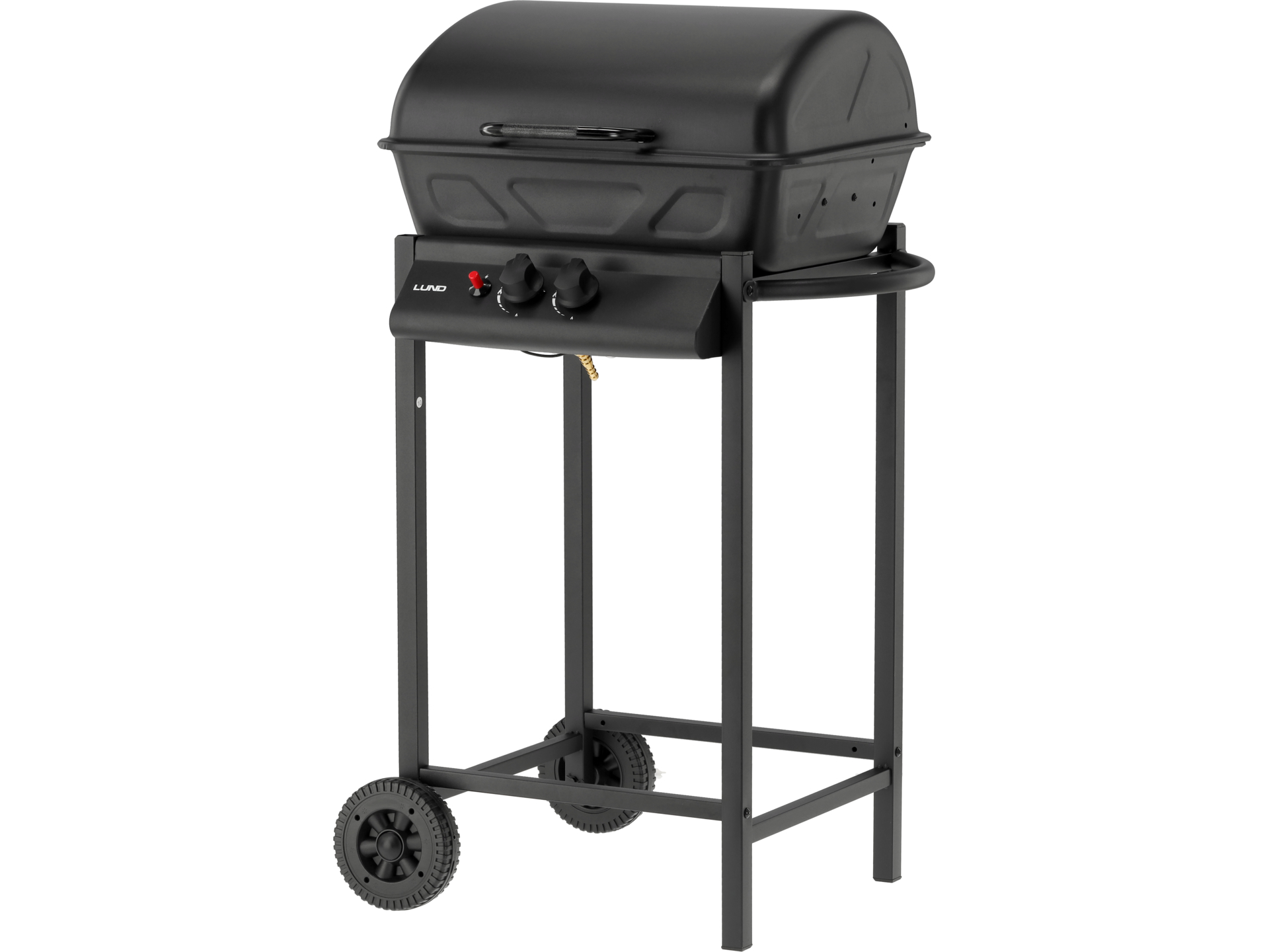Grill gazowy LUND 2 palniki 5,5kW czarny chromowany ruszt kompaktowy 99657