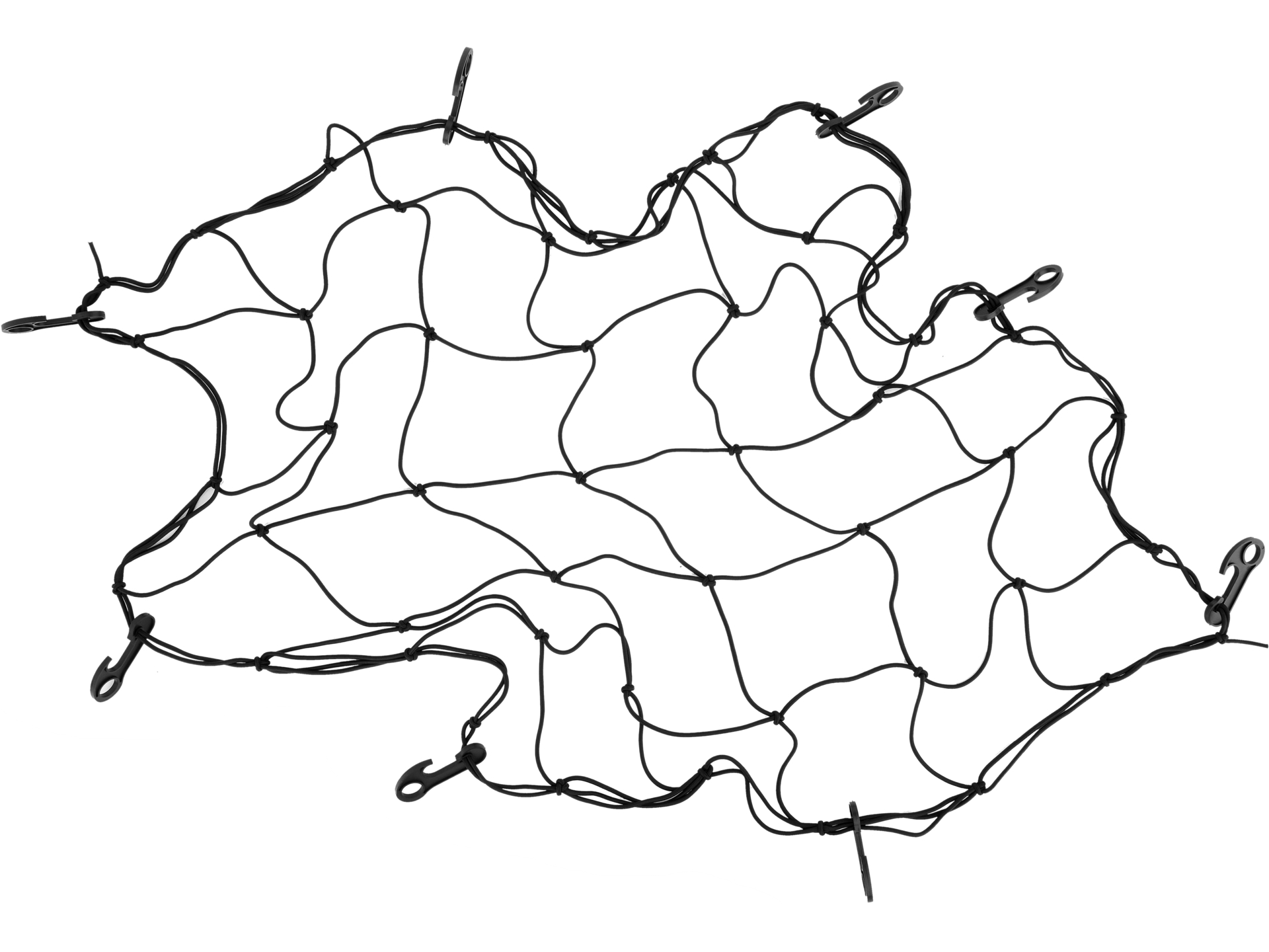 Siatka do bagażnika VOREL zabezpieczająca 90x90cm z 8 hakami 82261