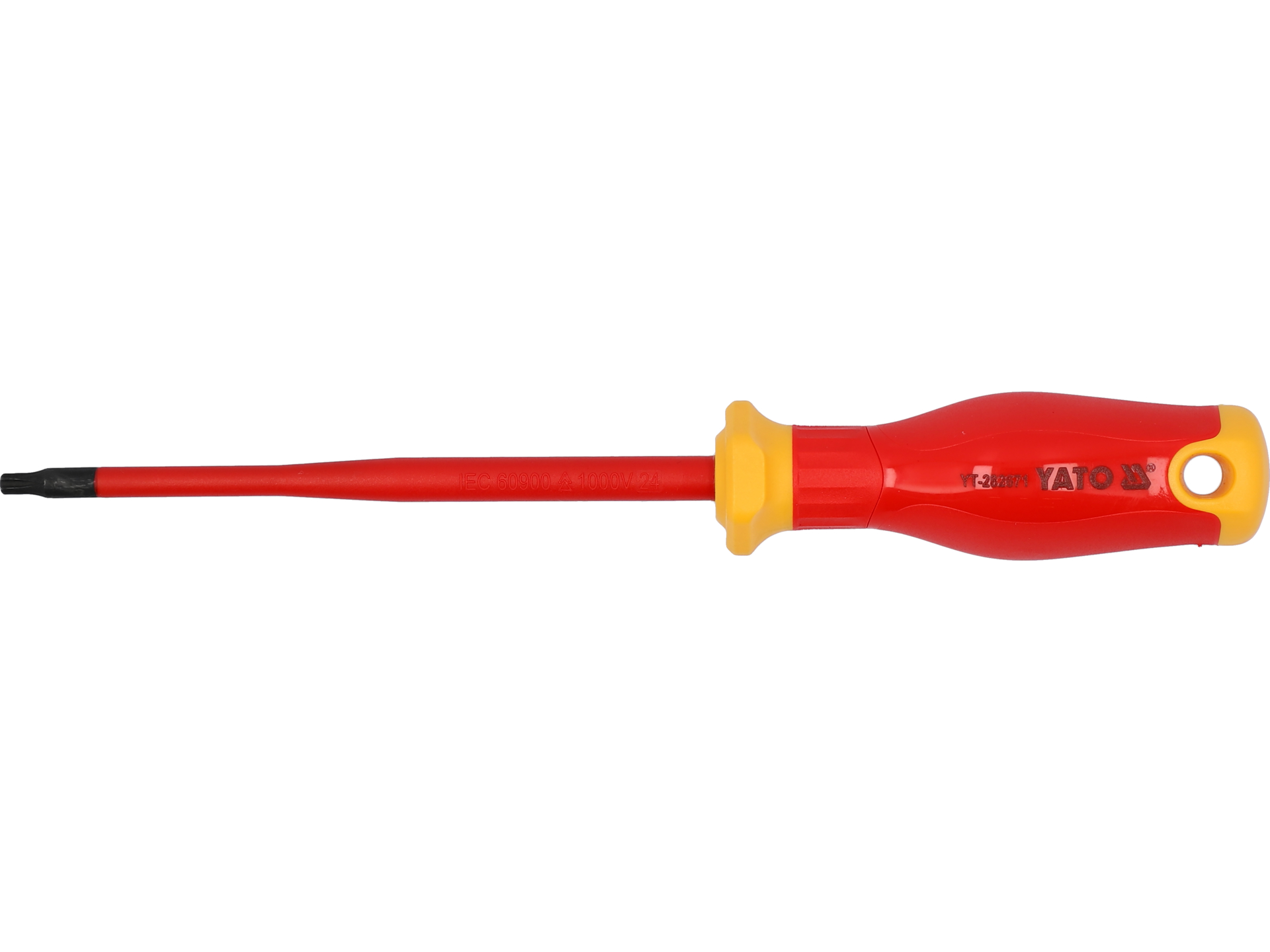Wkrętak izolowany TORX YATO t20x125mm extra slim do gniazd do 1000V YT-282671