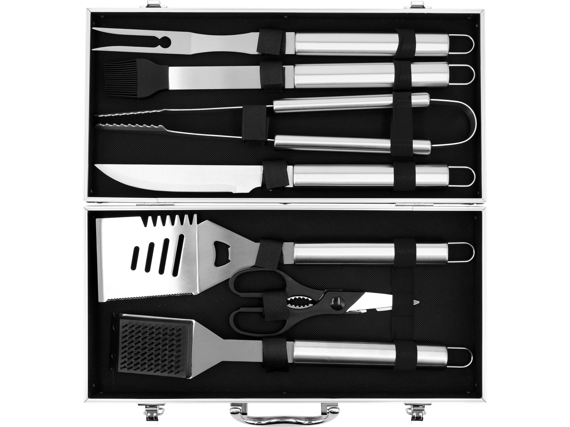 Zestaw do grillowania YATO 7 szt. w walizce aluminiowej stal nierdzewna YG-20111