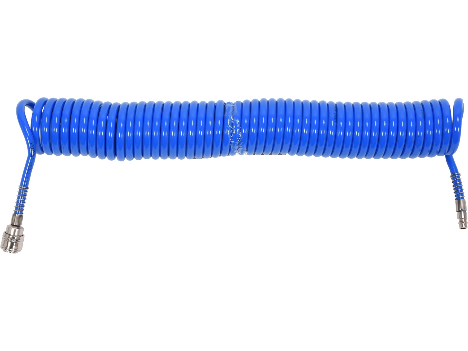Wąż pneumatyczny spiralny YATO 10m 6.5x10mm z szybkozłączami YT-24205