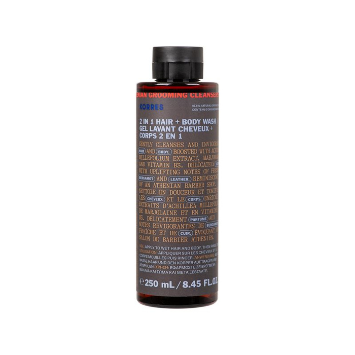 Korres ACHILLEA MEN szampon&żel pod prysznic 2w1, 250 ml
