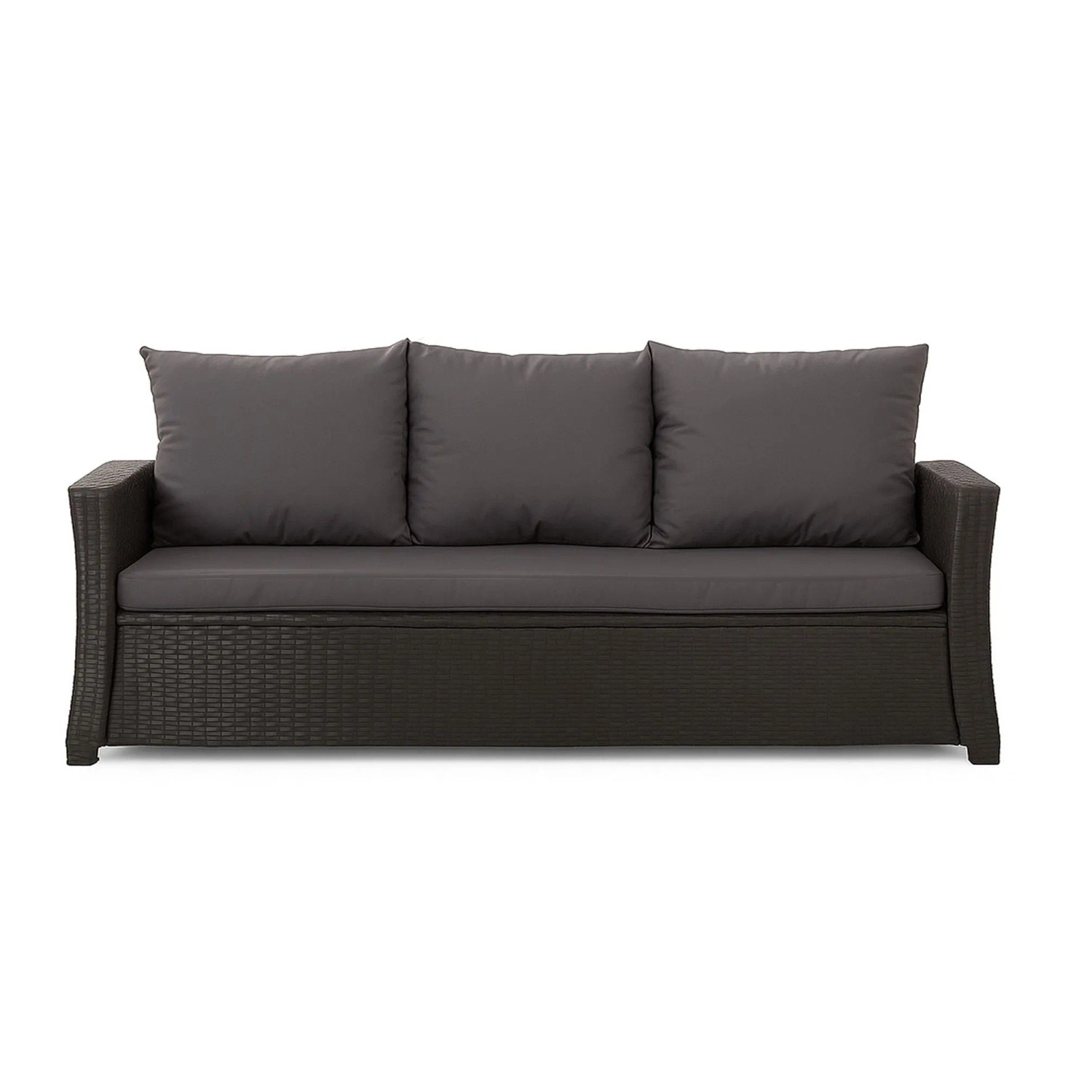 Setgarden Mix Poduszki na sofę rattanową 170x60+3x60x50 cm Antracytowe