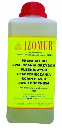 IZOMUR PREPARAT ŚRODEK NA GRZYBY I PLEŚŃ 2L - UWAGA PRODUKT BIOBÓJCZY!