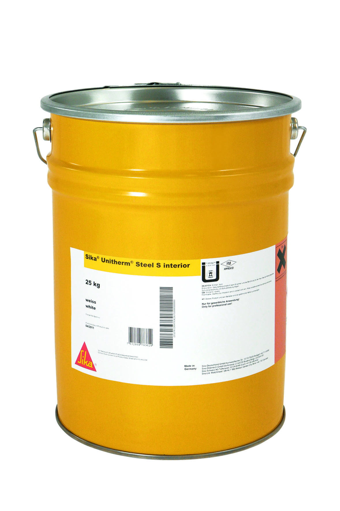 ROZPUSZCZALNIKOWA POWŁOKA OGNIOCHRONNA SIKA UNITHERM STEEL S INTERIOR 25KG