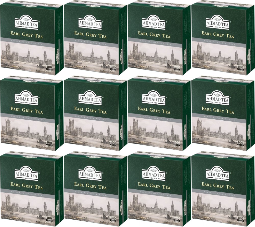 Herbata Earl Grey Ahmad Tea w torebkach z zawieszką, 100 szt. x 2g