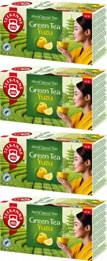 Teekanne Green Tea Yuzu — zielona herbata (Yuzu) w torebkach, 20 x 1.75 g