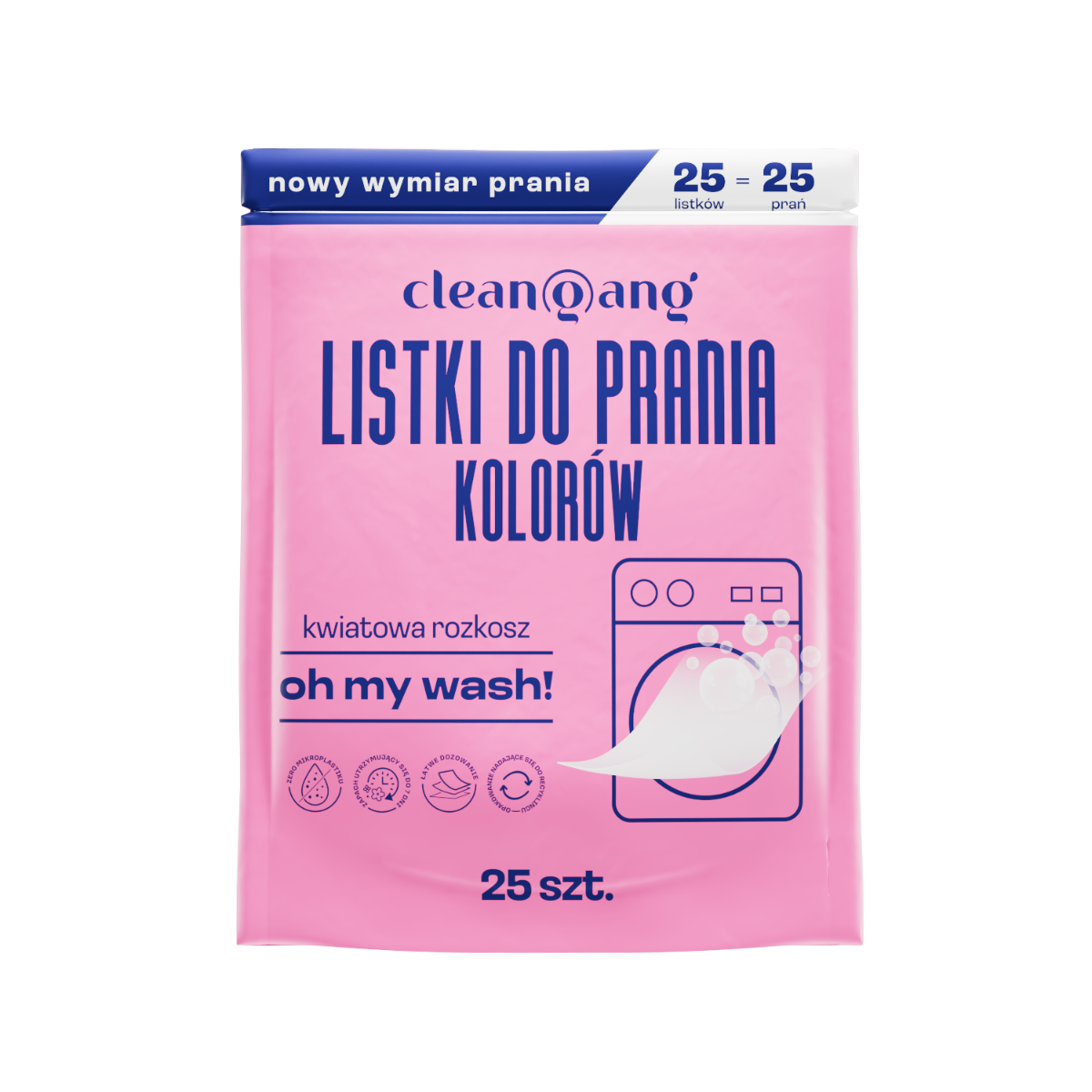 rewolucyjne listki do prania ubrań kolorowych, 25 szt.