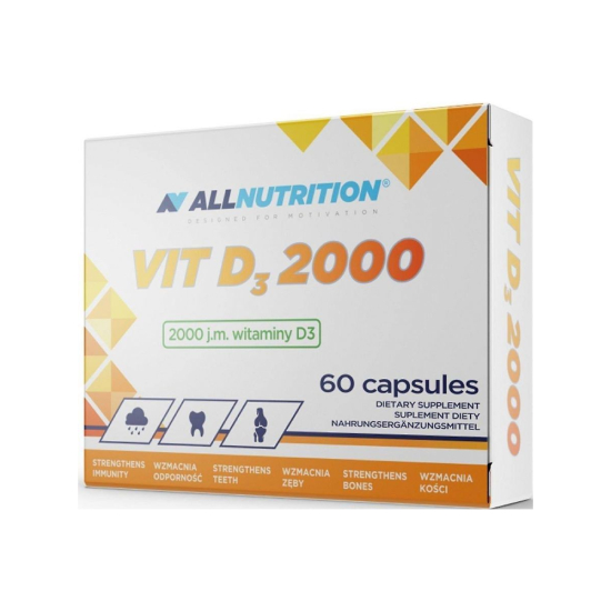 Allnutrition witamina d3 2000, 60 kapsułek