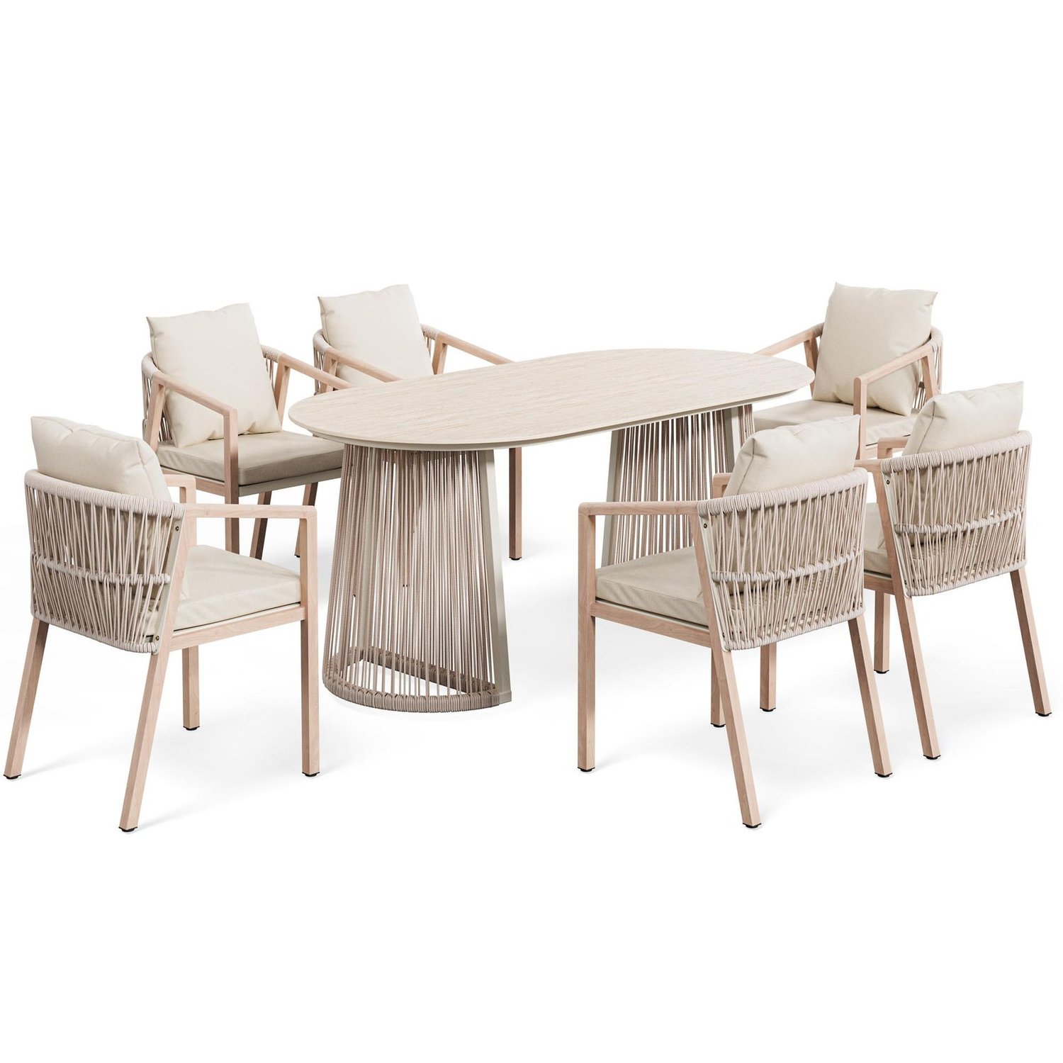 Gartenmöbel-Set ARNELI – beige