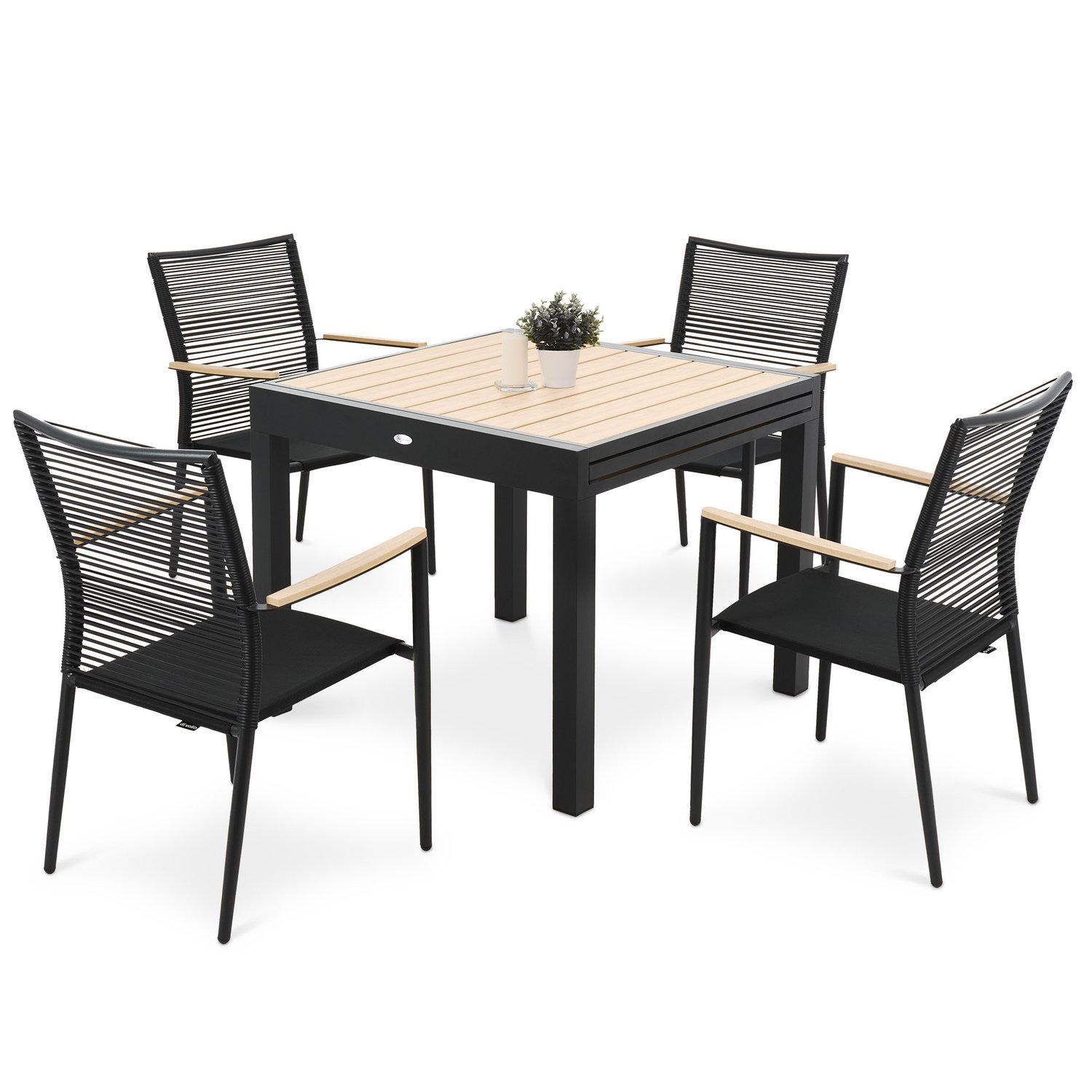 Gartenmöbel-Set PAVIA 4+1 - Beige